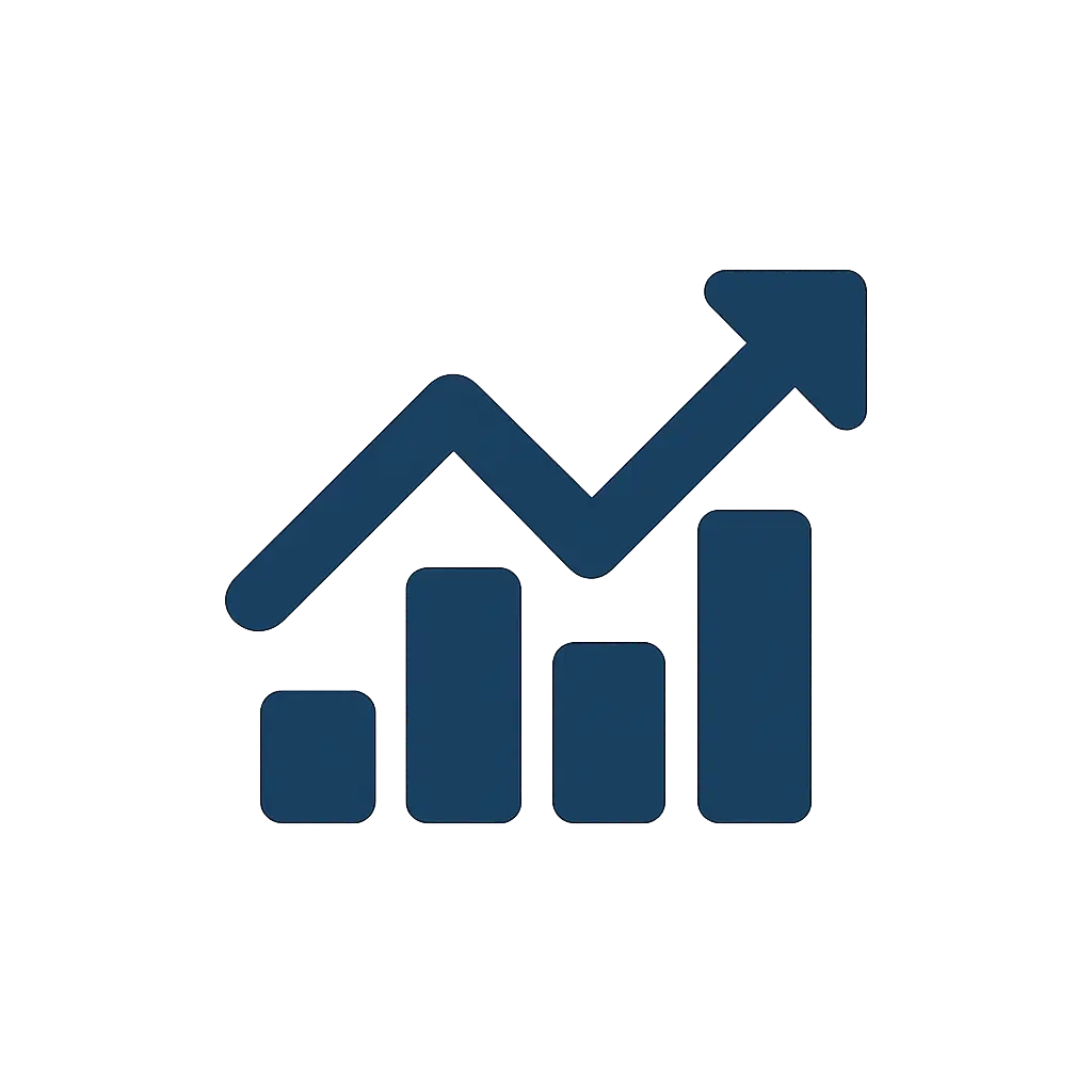 Chart icon for analysis